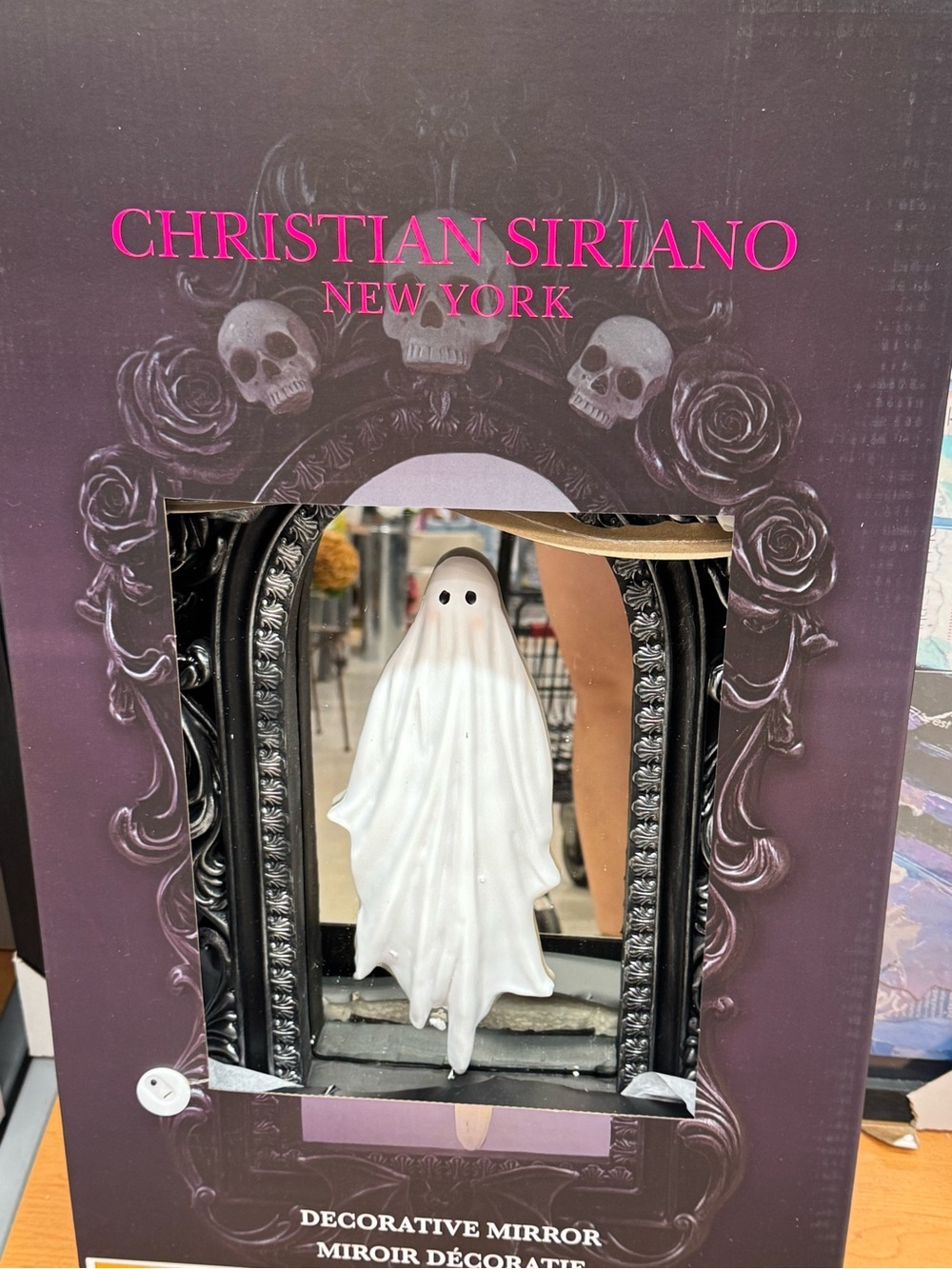 Christian Siriano White Ghost Decorative Mirror